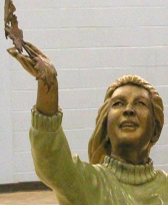 Bronze statue close up